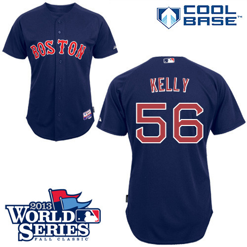 Joe Kelly #56 mlb Jersey-Boston Red Sox Women's Authentic Alternate Navy Cool Base Baseball Jersey